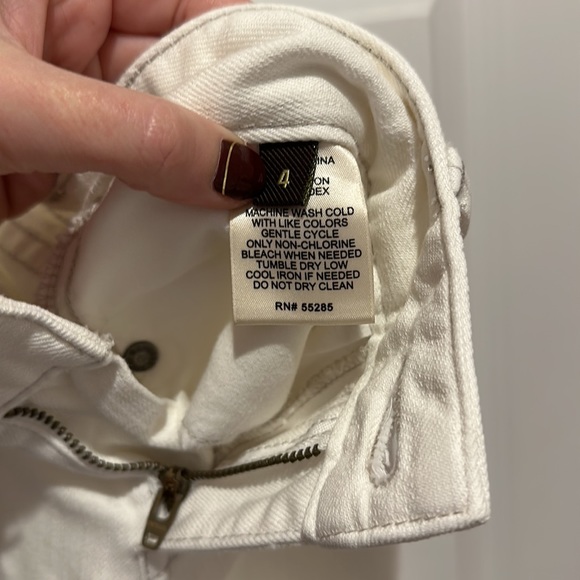 Express barely bootcut jeans in white size 4 - Picture 13 of 17